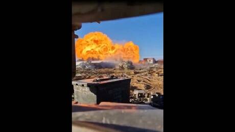 انفجار عنيف.. الجيش الإسرائيلي يستهدف محطة أبو جراد للغاز شرق رفح (فيديو)